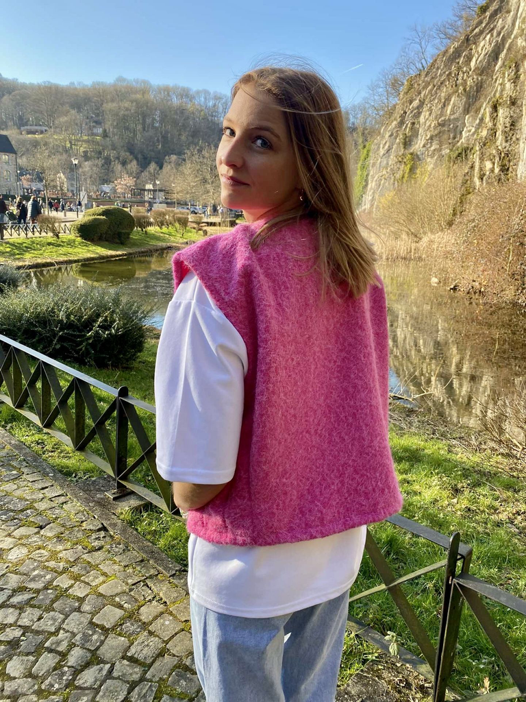 Gilet Eleonore - rose fuchsia3.webp