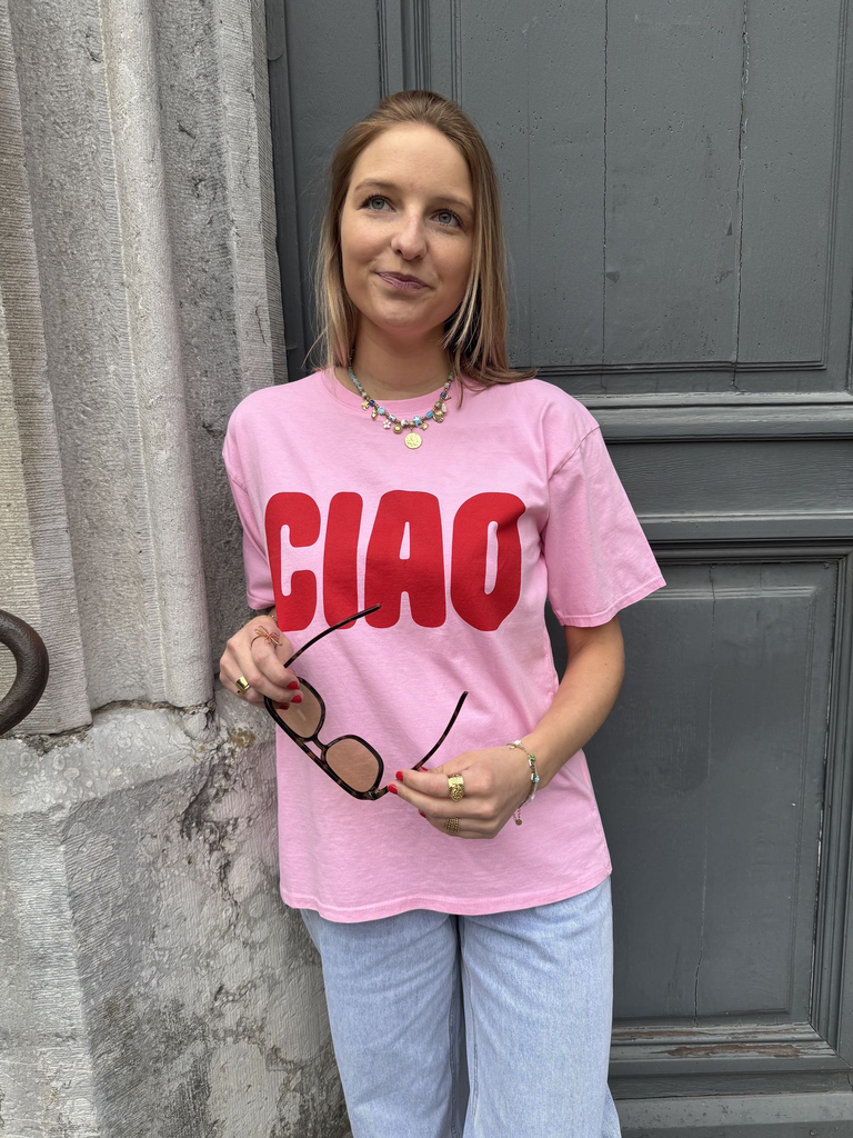 T-shirt ciao - rose4.webp
