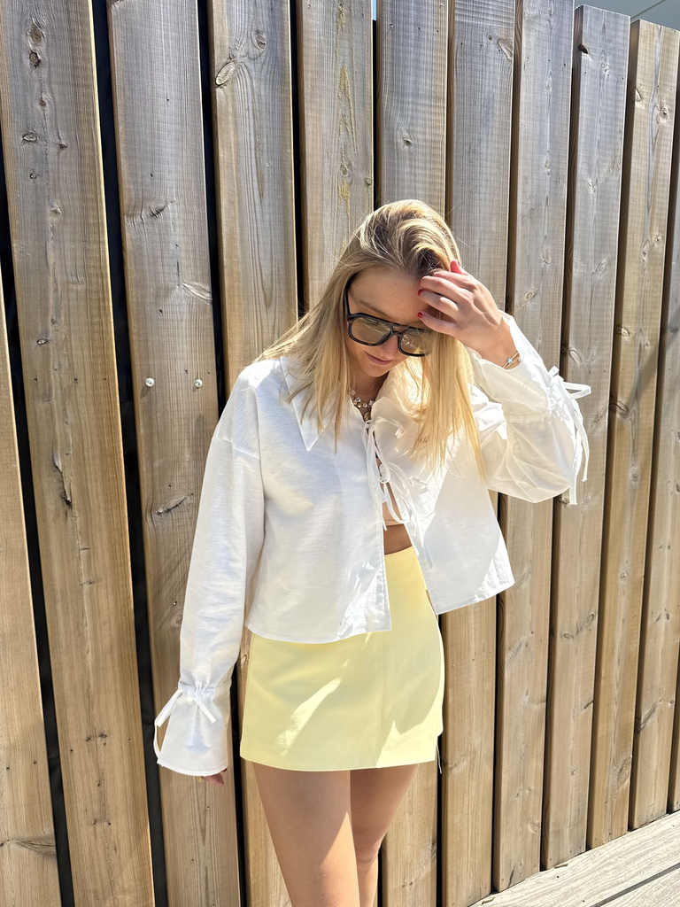  CHEMISE À NOEUDS MAÏTÉ - BLANC CHEMISE À NOEUDS MAÏTÉ - BLANC 3.webp