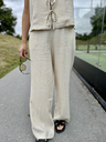 pantalon en lin Karl - Biege2.webp