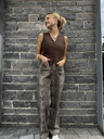Gilet sans manches zao - Chocolat4.webp