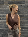 Gilet sans manches zao - Chocolat7.webp