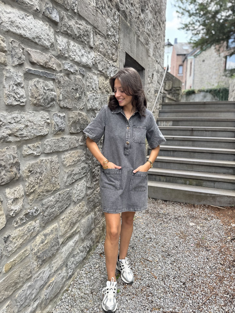 Robe en jeans valentine - Gris3.webp