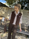 Chemise lignée Evy - Marron8.webp