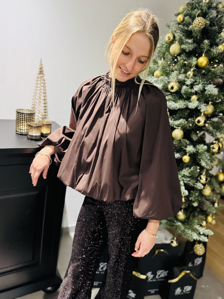 Blouse Gloria - Chocolat2.webp
