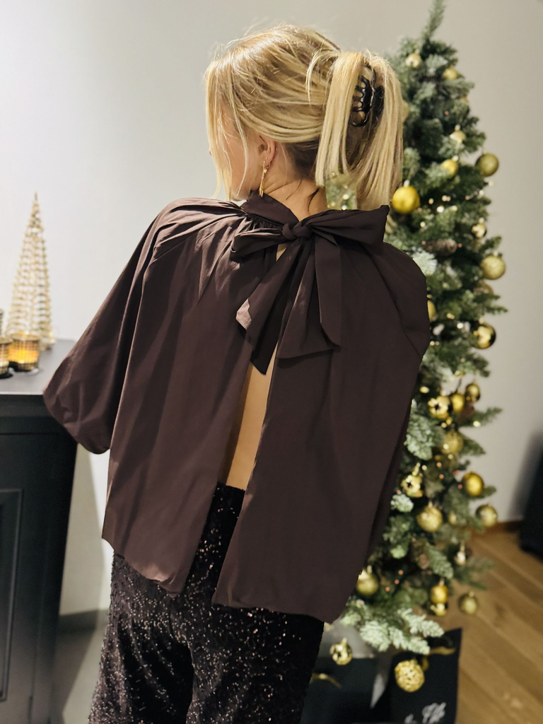 Blouse Gloria - Chocolat3.webp