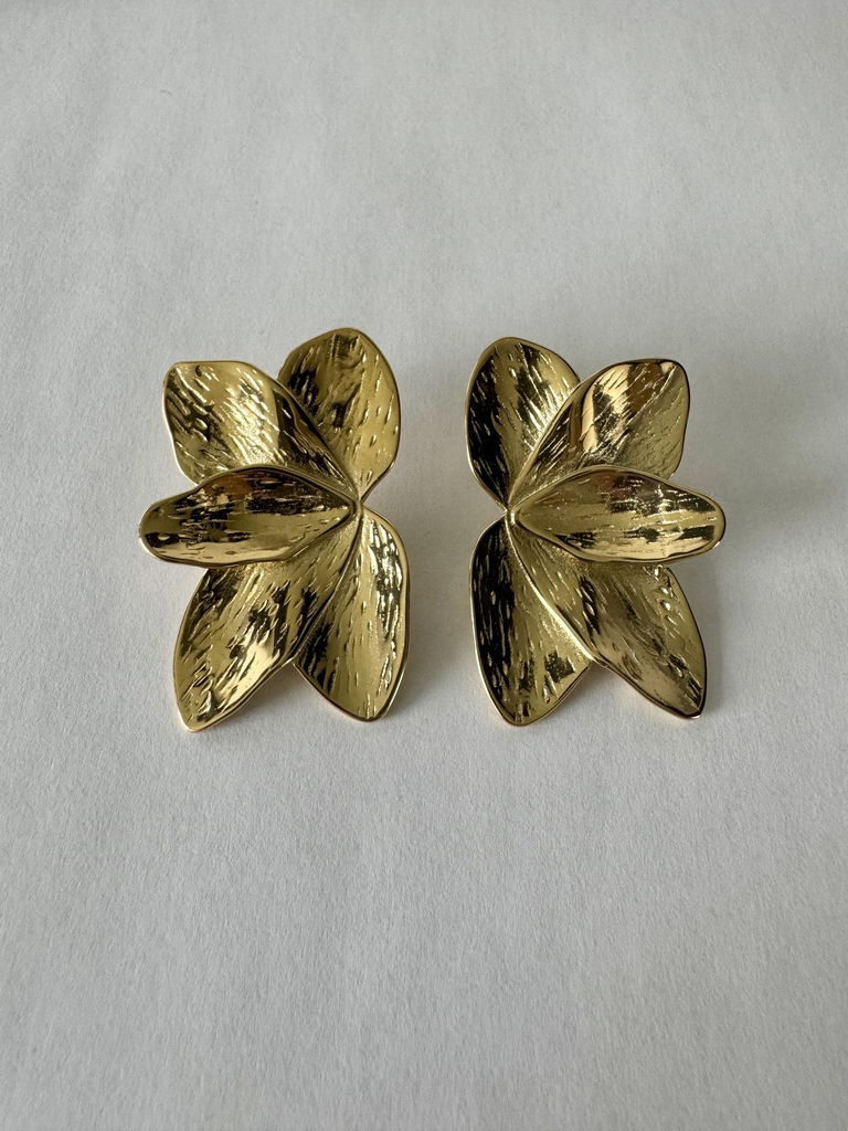 Boucles d'oreilles Rose - Doré1.webp