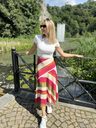 Jupe Mathilde - Kaki: rose 2.webp