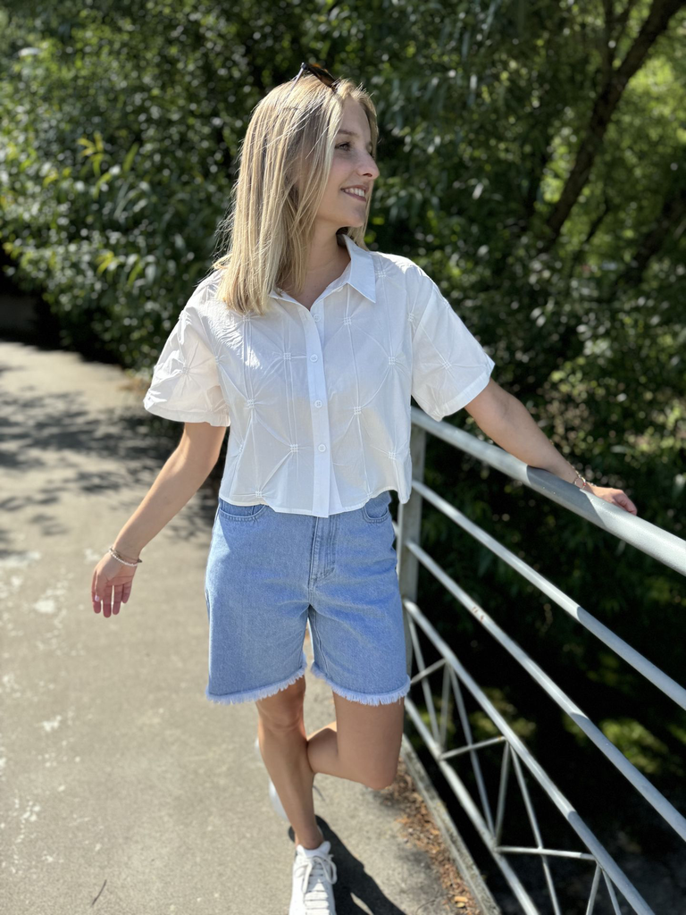 Short en jeans Laura - Bleu 2.webp