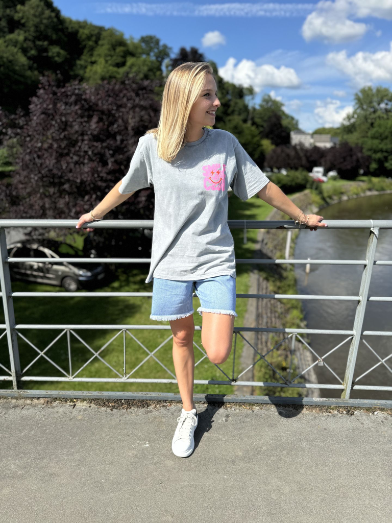 T-shirt Smile - Gris 3.webp