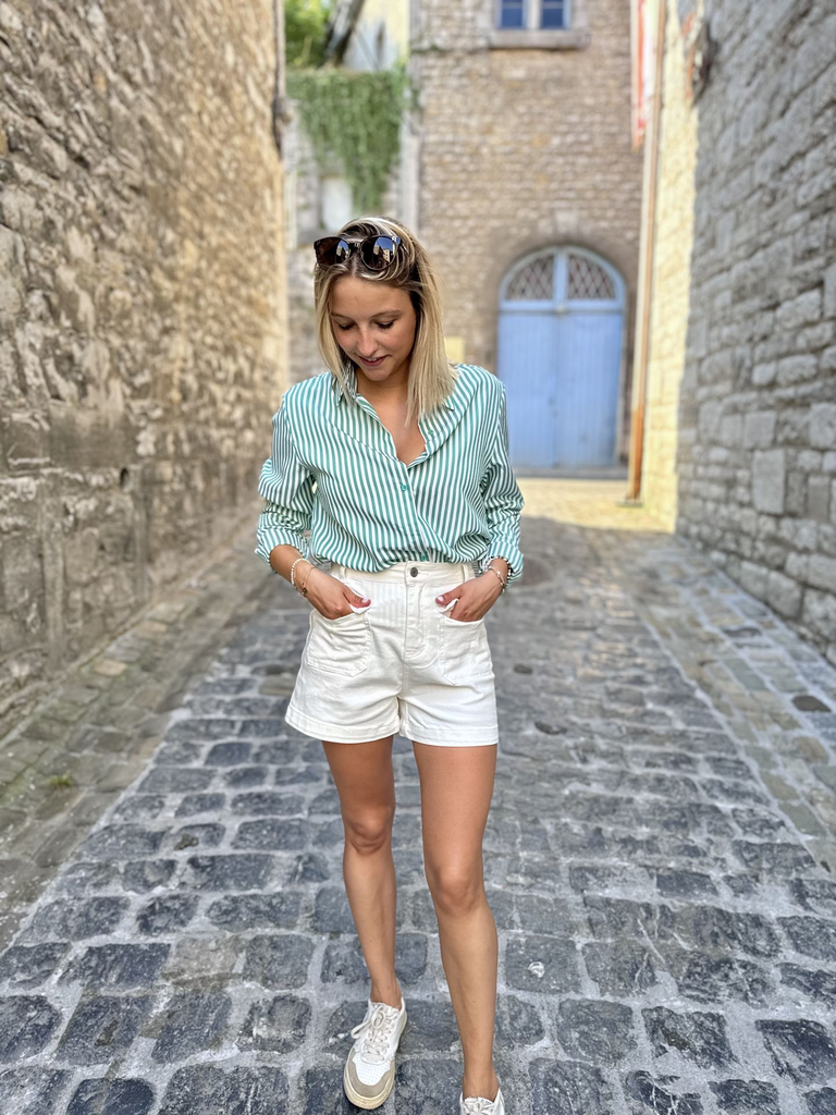  CHEMISE LIGNÉE MARGOT - BLANC:VERT3.webp