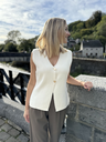 Gilet sans manches Zia - Écru3.webp