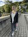 VESTE DE PLUIE MI-SAISON RÉVERSIBLE COURTE - LÉOPARD:NOIR5.webp