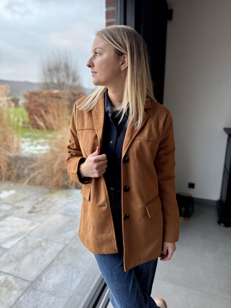 Veste en daim Noé - Camel2.webp