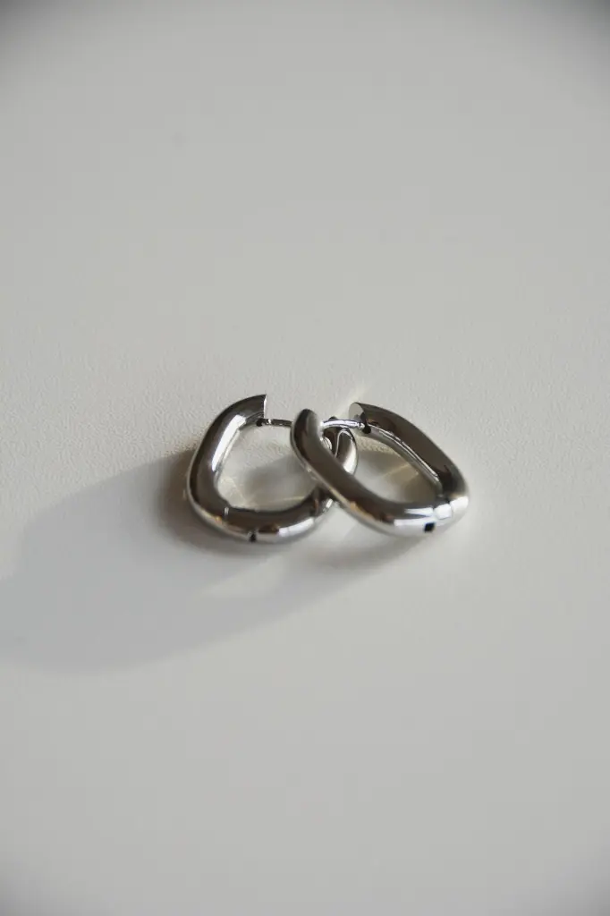 Boucles d'oreilles Eugé - Argenté.webp