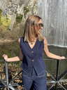 Gilet sans manches en jean - Bleu brut2.webp