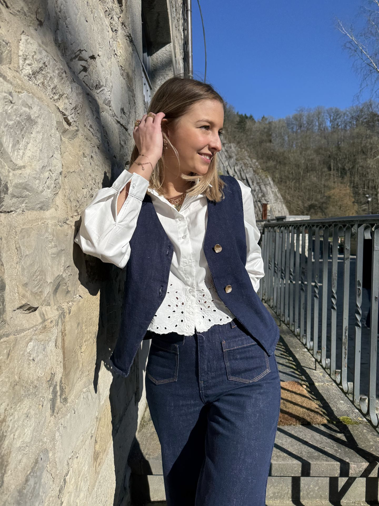 Gilet sans manches en jean - Bleu brut3.webp