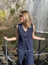 Gilet sans manches en jean - Bleu brut5.webp