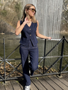 Gilet sans manches en jean - Bleu brut4.webp