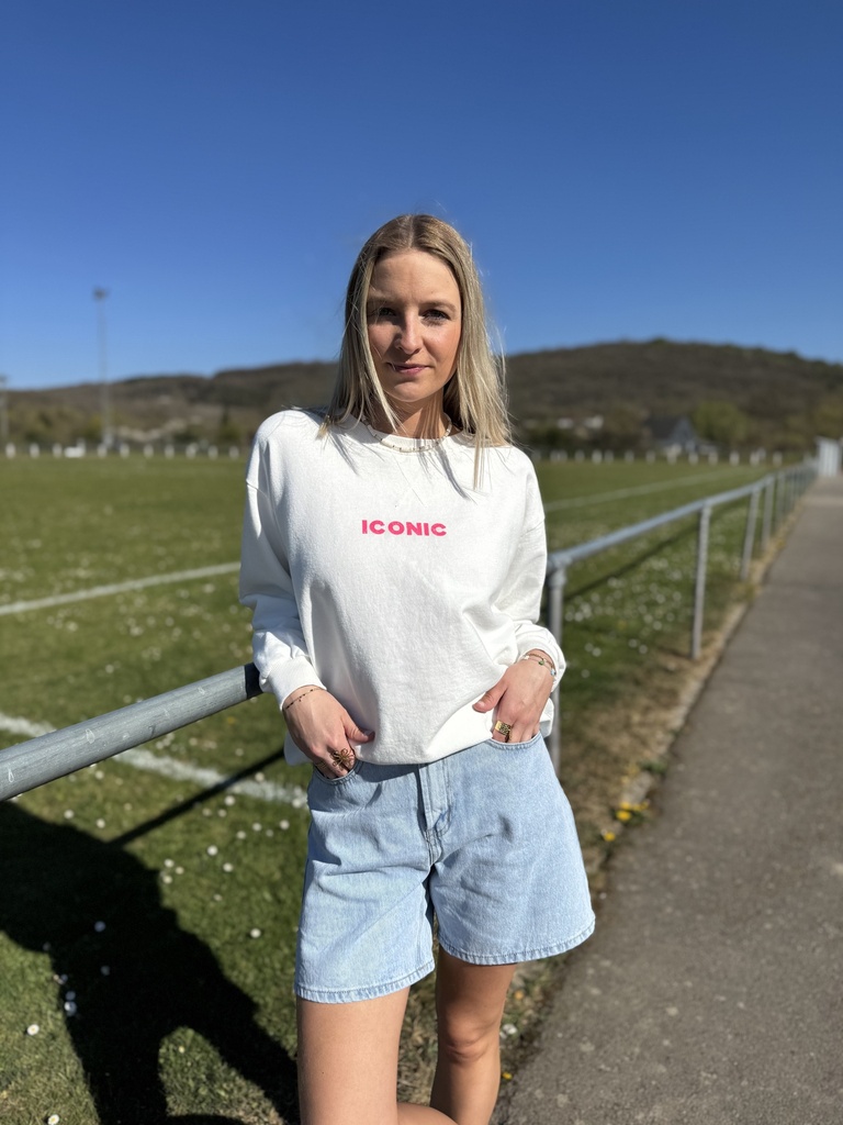 SWEAT ICONIC - BLANC