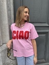 T-SHIRT CIAO - ROSE