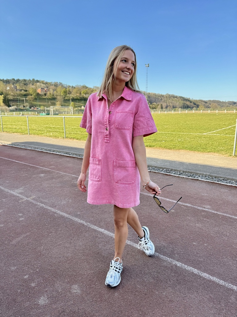 ROBE EN JEANS VALENTINE - ROSE