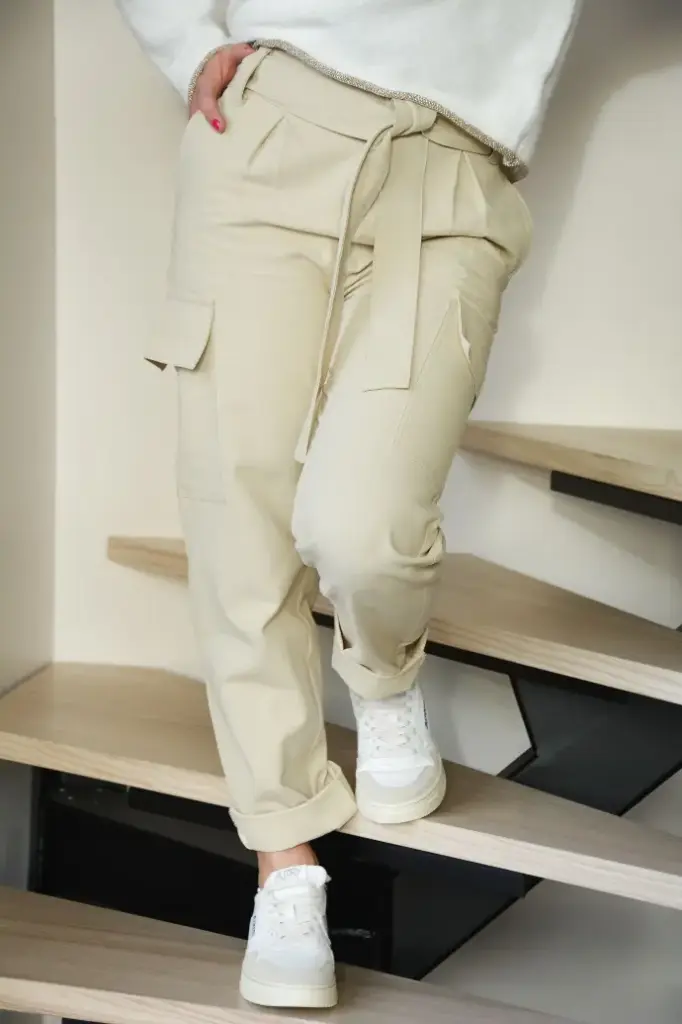 JEANS CARGO ALEX - BEIGE