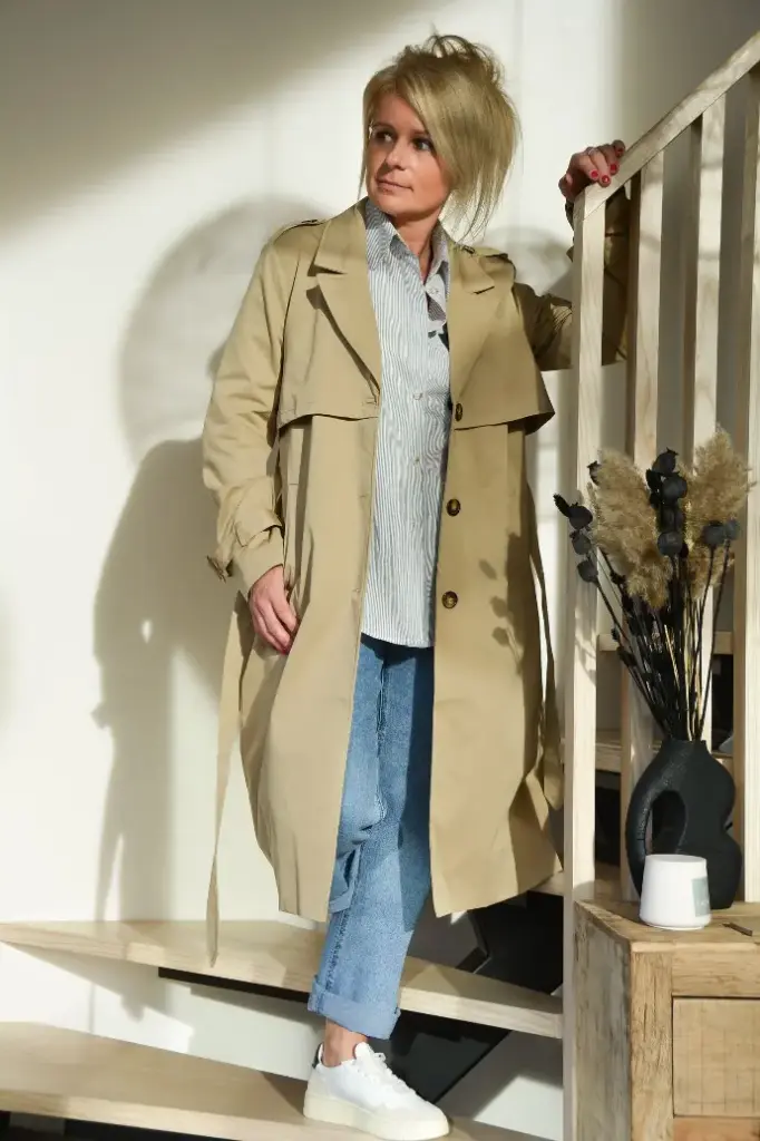 TRENCH LONG CAMILLE - BEIGE