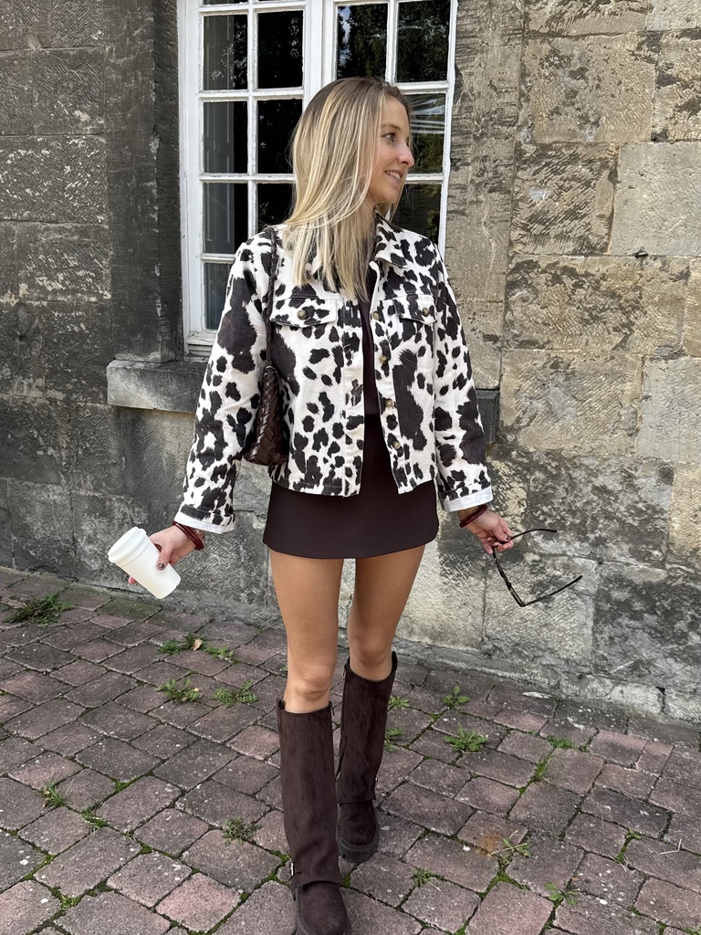 VESTE GAEL - IMPRIMÉ VACHE