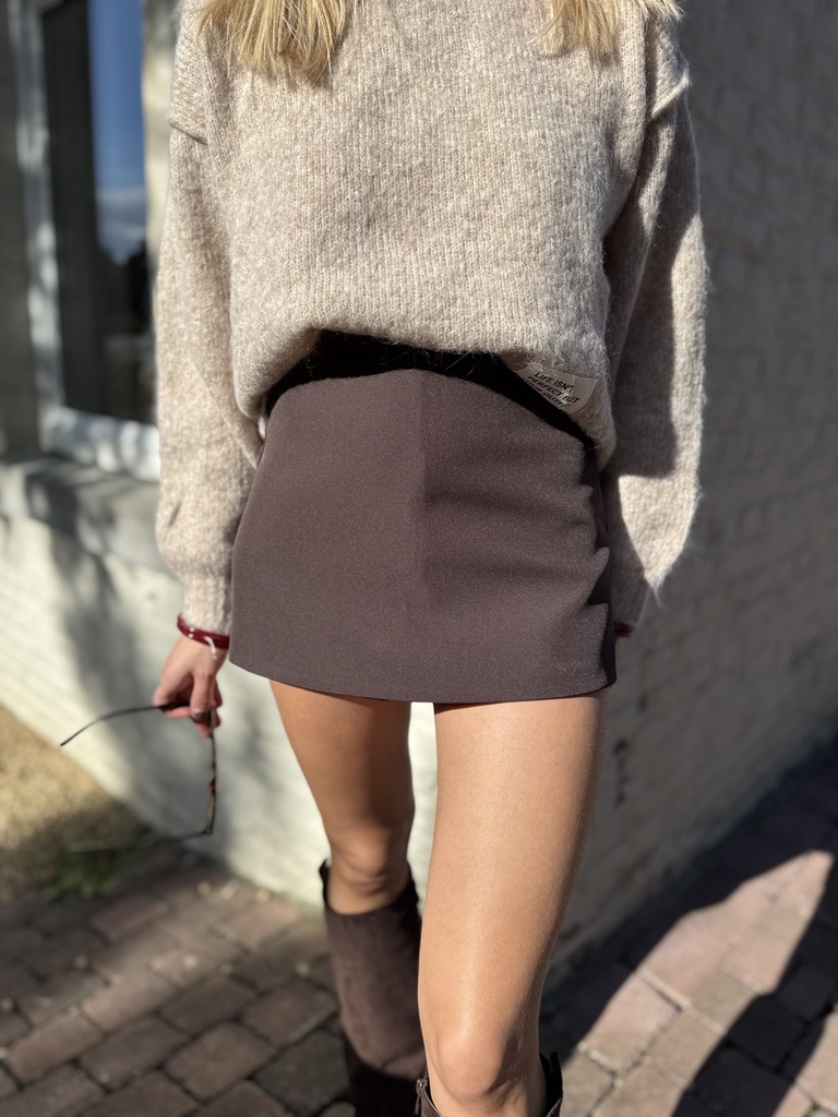 JUPE-SHORT VICTOIRE - CHOCOLAT