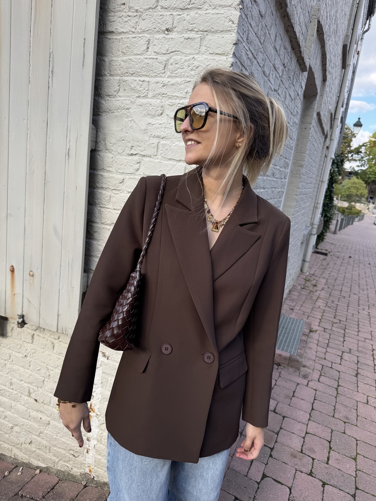 BLAZER MARTIAL - CHOCOLAT