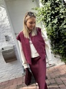 GILET SANS MANCHES ÉLÉONORE - BORDEAUX