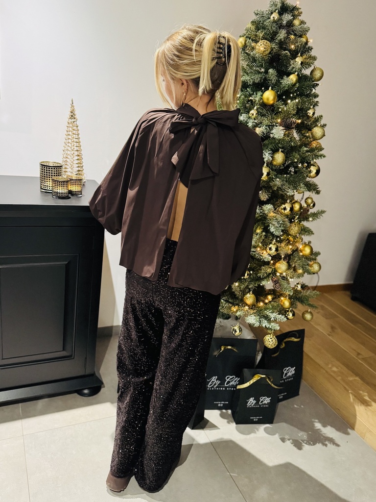 BLOUSE GLORIA - CHOCOLAT