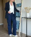 BLAZER MANON - BLEU
