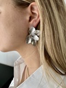 BOUCLES D'OREILLES ROSE - ARGENTÉ