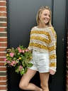 PULL EN CROCHET LORINE - JAUNE
