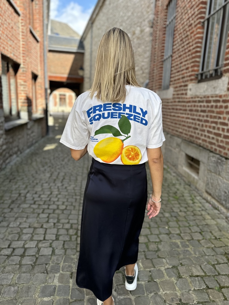 T-SHIRT LEMON - BLANC