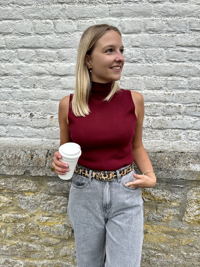 PULL PAULIA - BORDEAUX