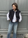 GILET ÉLÉONORE - BLEU MARINE