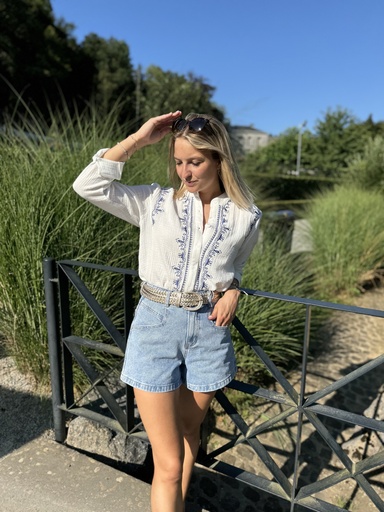 SHORT EN JEANS SABINE - BLEU