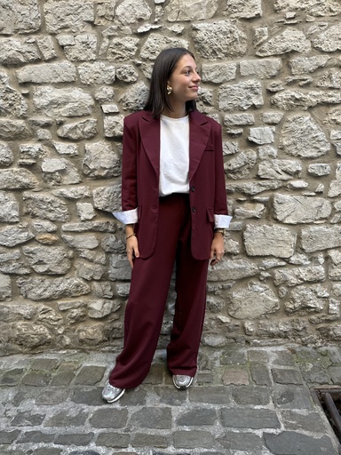 PANTALON COLETTE - BORDEAUX