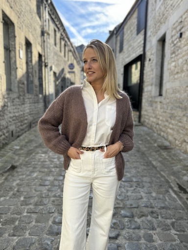 GILET LYSIE - TAUPE