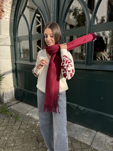 ÉCHARPE JOCA - BORDEAUX