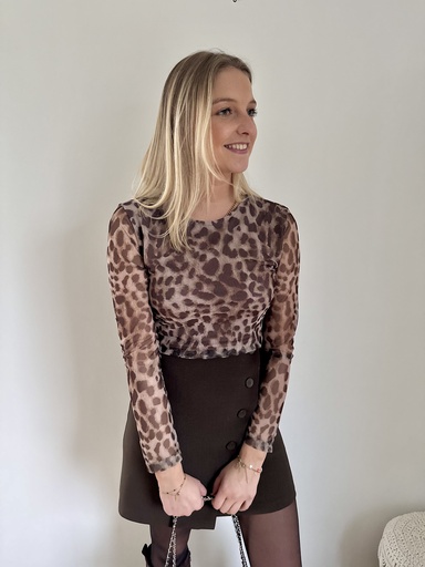 BLOUSE YOLLIE - LÉOPARD