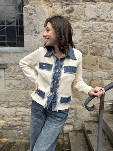 GILET NELLY - ÉCRU