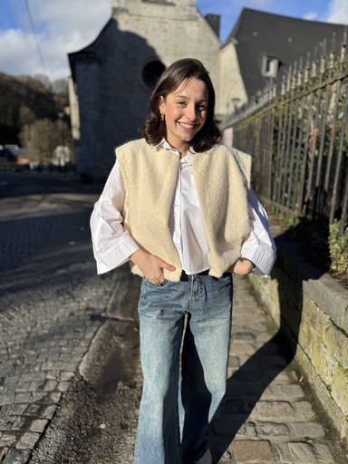 GILET ÉLÉONORE - ÉCRU