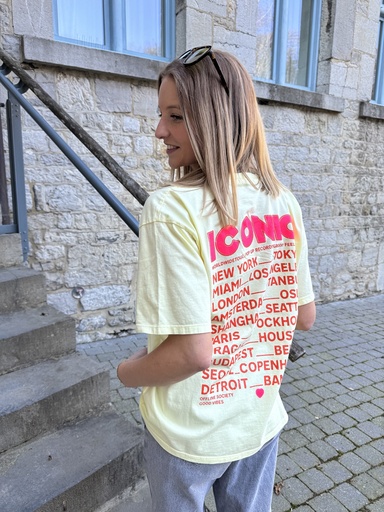 T-SHIRT ICONIC - JAUNE