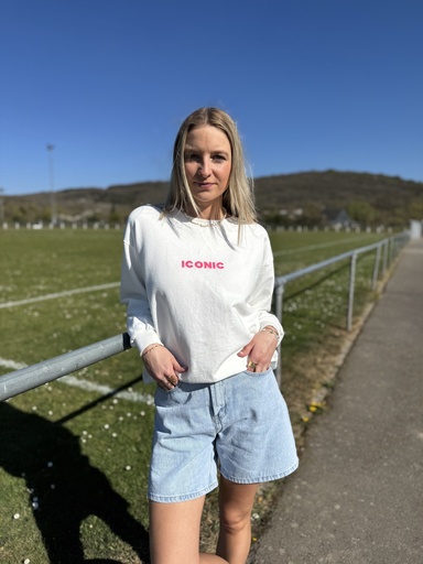 SWEAT ICONIC - BLANC