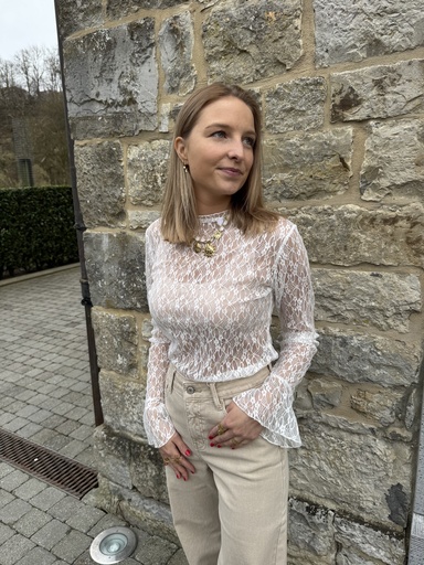COLLIER SOLEIL - BLANC