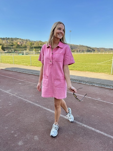 ROBE EN JEANS VALENTINE - ROSE